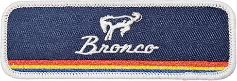 Ford Bronco Vintage Logo Patch 4.5 بوصة × 1.5 بوصة | رقعة ختم الحرارة للملابس ، سترة جان ، حقيبة ظهر سوداء ، قبعة ، سترات ، وأكثر من ذلك in Kuwait