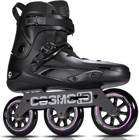 Roller Blades for Women & Men - COSMOID 3 Wheels 110mm Adult Inline Skates with Metal Frame, Secure Closure System & Removable Liner for Fitness & Outdoor Skating in Kuwait