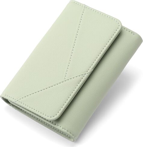 GAEKEAO Small Wallets for Women Leather RFID Blocking Trifold Ladies Wallets Credit Card Holder with Zipper Coin Pocket in Kuwait