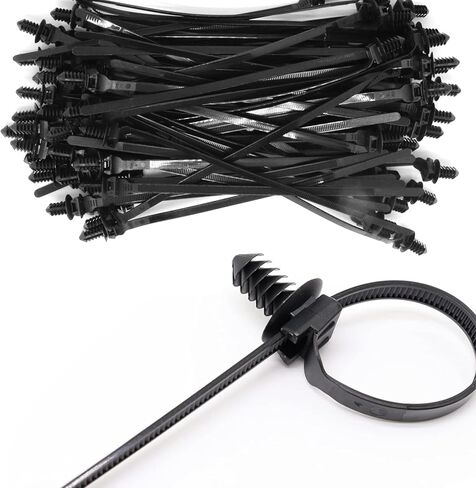 30 قطعة من كابل تثبيت الدفع من النايلون من Benliu، ربطة عنق بسحاب، 8.3x0.2 بوصة مجموعة متنوعة من النايلون عالي التحمل لربط الأسلاك الداخلية in Kuwait