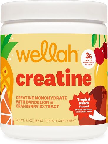 Pump-It-Up Creatine (50 Servings, Tropical Punch) - Creatine Monohydrate with Dandelion, Uva Ursi, & Cranberry Extract in Kuwait