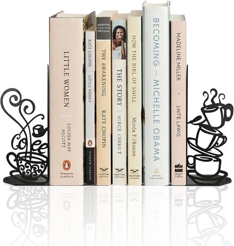 Peeping Cat Bookends,Metal Book Ends for Heavy Books for Shelves Decorative,Bookshelf Decor Home Office Desk for Cat Lover Gifts (Black Cat) in Kuwait