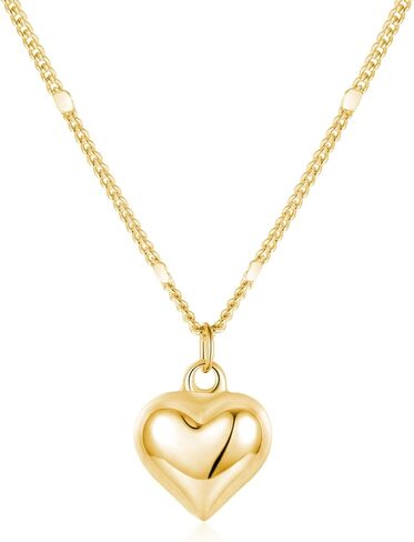 SLUYNZ Solid 925 Sterling Silver Love Heart Choker Necklace for Women Teens Simple Sweet Heart Pendant Necklace in Kuwait