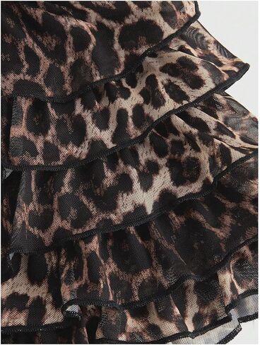 Soly Hux Women's Plus Size Leopard Print Bloomers Shorts Sexy Y2K Layered Chulle Shisps in Kuwait