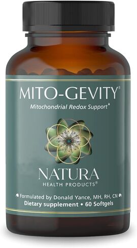 Natura Health Products Mito-Gevity (CV-Res-Q) Supplement – Mitochondrial Energy & Longevity Support* - Featuring Resveratrol, Hawthorn, Silibinol, R-Alpha Lipoic Acid (R-ALA) (60 Capsules) in Kuwait
