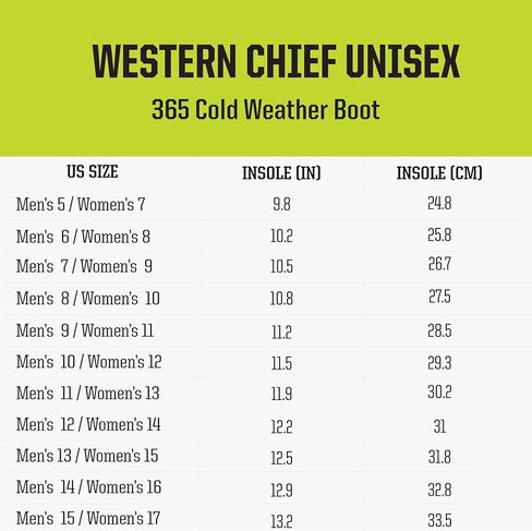 أحذية المطر للرجال من Western Chief مقاس 365 من النيوبرين - أحذية مطاطية مقاومة للماء بنسبة 100% للرجال مع نعل خارجي مضاد للانزلاق - أحذية طويلة ذات تصنيف بارد للرجال للحماية من جميع الأحوال الجوية in Saudi Arabia