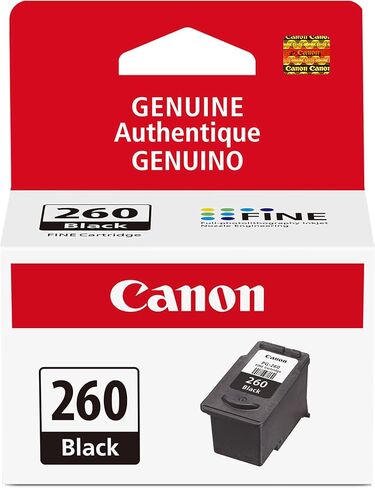 Canon PG-260 Genuine Black Ink Cartridge, Compatible with TS5320/6420/6420a,TR7020/7020a in Kuwait