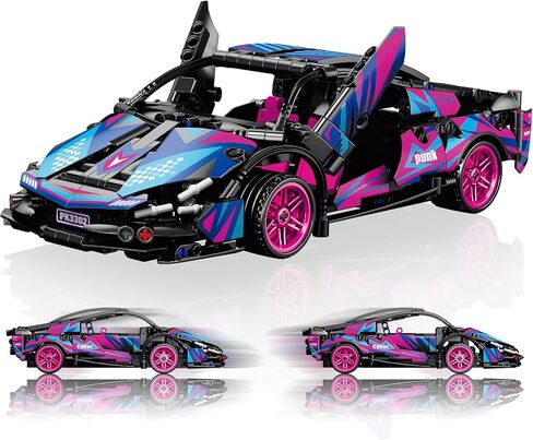 Car Building Set Speed Champions Building Set – 457 Pieces, Classic Sports Car Model for Kids and Adults Age 12-16, Fun Race Car Toy Set for Boys and Girls in Kuwait