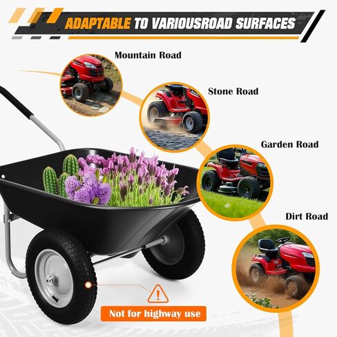 9x3.50-4" Flat Free Lawn Mower Tire and Wheel Smooth Tire with Rim for Commercial and Residential Walk-Behind Lawnmowers, Hand Trucks, Garden Carts and Trailers | 4" Centered Hub | Bore ID 3/4" 4PCS in Kuwait