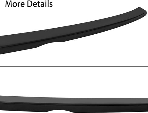 Rear Trunk Spoiler Compatible with 2014 2015 2016 2017 2018 Toyota Corolla Sedan Sporty Spoiler Style Wing Rear Lip ABS Plastic Gloss Black in Kuwait