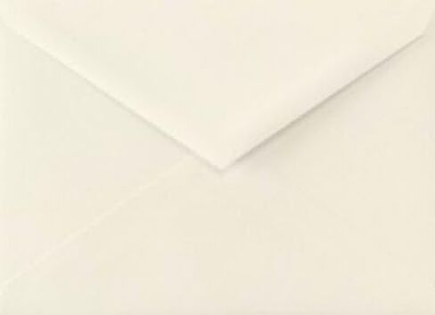 Luxpaper 5 1/2 BAR A2 PARONIAL دعوة الأظرف | مدببة رفرف | 4 3/8 "x 5 3/4" | أبيض مشرق | 70 رطل. نص | 50 كتي in Kuwait