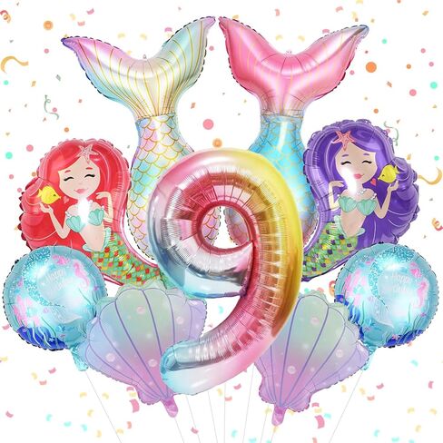 8 Pieces Happy Birthday Balloon - 61 Inch Giant Self Standing Happy Birthday Cake Balloon Birthday Gift Box Mylar Foil Balloons for Baby Shower Birthday Party Decorations Supplies in Kuwait