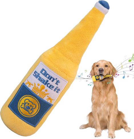 الكلب مريح أفخم لعبة زجاجة البيرة مع صرير هدية الكلب بارد لصور مضحكة in Kuwait