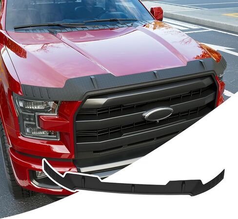 Xipoo Hood Protector Compatible with 2021-2025 Ford F-150 Hood Shield TPE Front Shield Deflector Replacement for 2021 2022 2023 2024 2025 Ford F150 Accessories in Saudi Arabia