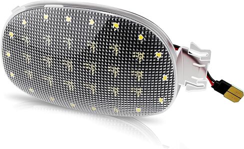 D-lumina الداخلية السقف السقف غطاء ضوء العدسة الصافية مع PCB LED بيضاء ل Dodge RAM 1500 Dakota Neon Caravan Chrysler Sebring Town & Country ، 6000K أبيض مصباح قبة ، مجموعة واحدة in Kuwait