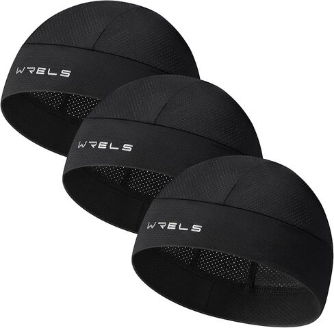 3 Pieces Cooling Helmet Liner Skull Cap for Men Women,Cycling Head Cap for Outdoors in Kuwait