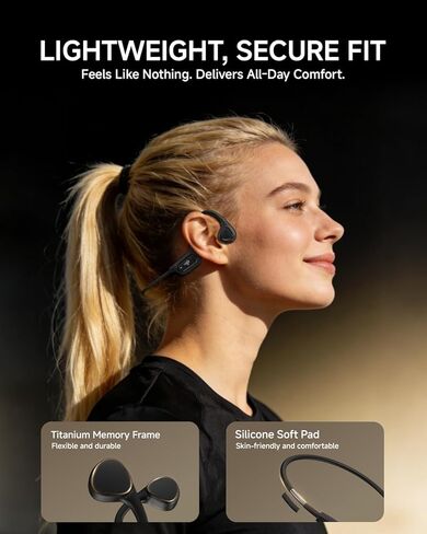 سماعات بلوتوث PSIER، سماعات أذن مع خطافات للأذن، سماعات أذن للجري مقاومة للماء IPX7 للرياضة in Kuwait
