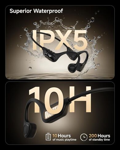 سماعات بلوتوث PSIER، سماعات أذن مع خطافات للأذن، سماعات أذن للجري مقاومة للماء IPX7 للرياضة in Kuwait