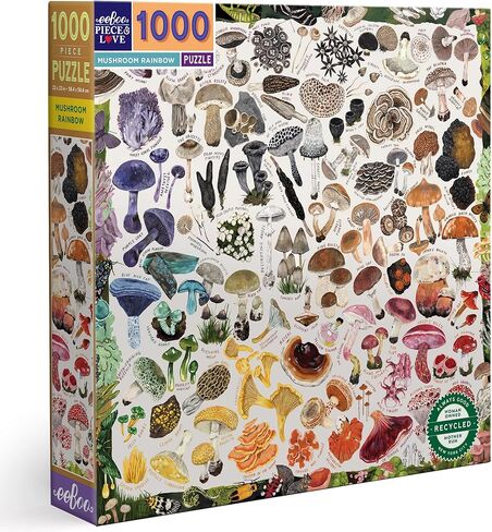 eeBoo Piece & Love: Spring Bouquet - 1000 Piece Puzzle - Adult Square Jigsaw, 23x23, Includes Image Reference Insert, Glossy Pieces in Saudi Arabia