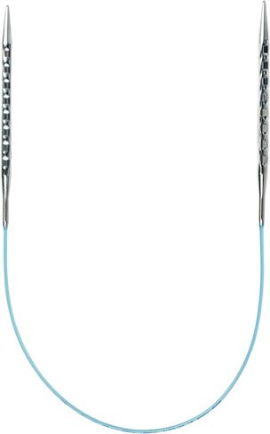 skacel by addi Circular Knitting Needles, 16 Inch (40 cm) Rocket 2 (Squared) Round Brass Knitting Needle Pair with Nylon Cord, 2.5 mm (US Size 1) in Kuwait