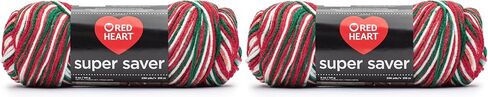 Red Heart Super Saver Yarn ، Printe Print (حزمة 2) in Saudi Arabia