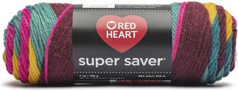 Red Heart Super Saver Yarn ، Printe Print (حزمة 2) in Kuwait