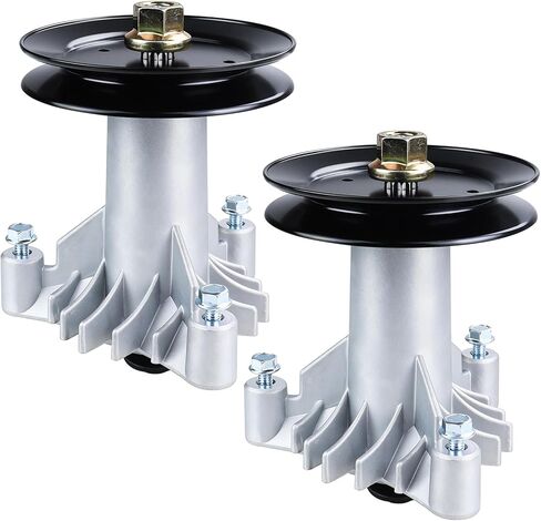 GELASKA 2 Pack 130794 Spindle Assembly with 173434 Spindle Pulley Replaces Husqvarna 532130794, 539110158, 5391101-58, 532173434, 532153531, 532129207, 539110315, Craftsman 129207, 153531 in Kuwait