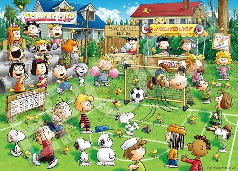 Epoch Company Peanuts Snoopy Soccer 500 Piece Jigsaw Puzzle (15.0 x 20.9 inches (38 x 53 cm) 06-097s with Glue and Spatula Included Tickets EPOCH in Kuwait
