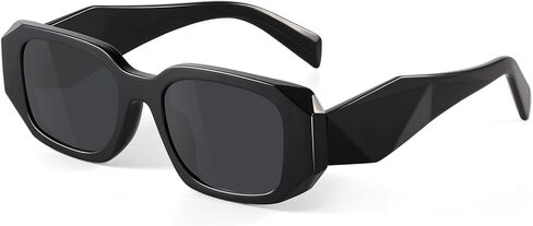 النظارات الشمسية العصرية المستطيل للنساء الرجال ، Y2K خمر الرجعية التسعينيات in Kuwait