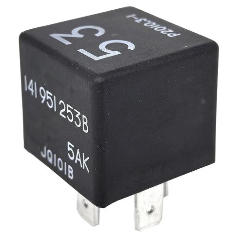 141951253B 53 Relay - 12V 30A/40A 4 -Pin SPST Control Control Relay متوافق مع Volkswagen Golf/Passat و Audi A3/A4/Q5 والمزيد - للمشجعين والمصباح الأمامي ، والتهوية الوزراء. in Kuwait