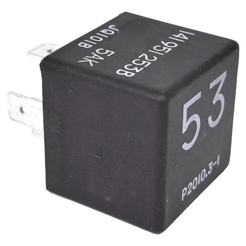 141951253B 53 Relay - 12V 30A/40A 4 -Pin SPST Control Control Relay متوافق مع Volkswagen Golf/Passat و Audi A3/A4/Q5 والمزيد - للمشجعين والمصباح الأمامي ، والتهوية الوزراء. in Kuwait