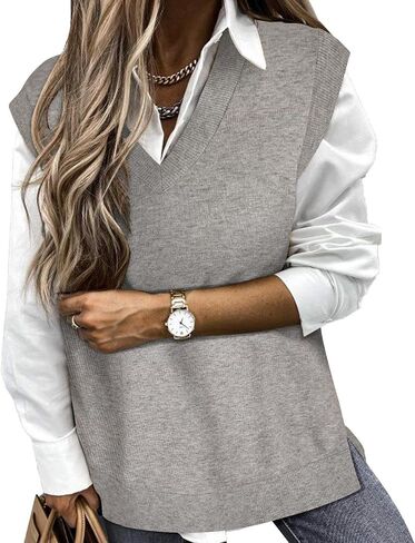 TIYOMI Plus Size Sweater Sleeveless Tops for Women Knitted Tank Tops XL-5XL in Kuwait