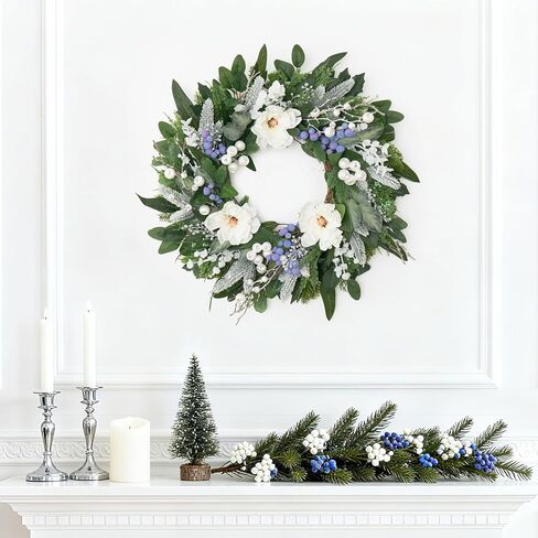 أكاليل زنبركية للباب الأمامي 24 بوصة إكليلا من الزهور مع ديزي نابض بالحياة وقوس ، وإكليل الصيف الأخضر للهجرة في الهواء الطلق طوال الموسم والبليلات الصيفية للباب الأمامي in Kuwait