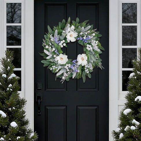 أكاليل زنبركية للباب الأمامي 24 بوصة إكليلا من الزهور مع ديزي نابض بالحياة وقوس ، وإكليل الصيف الأخضر للهجرة في الهواء الطلق طوال الموسم والبليلات الصيفية للباب الأمامي in Kuwait