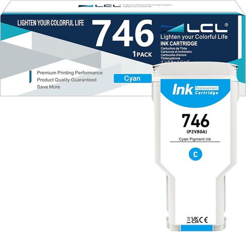 LCL Compatible 746 Photo Black 300-ml Ink Cartridge (P2V82A) Replacement for HP 746 DesignJet Z6 & Z9+ Large Format Plotter Printer (1-Pack) in Kuwait