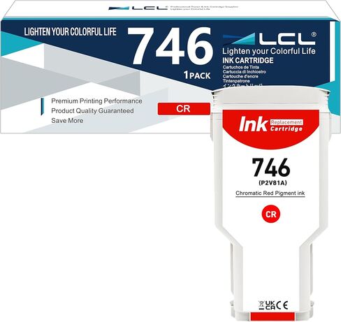 LCL متوافق 746 Photo Black 300 مل من خرطوشة الحبر (P2V82A) لـ HP 746 DesignJet Z6 & Z9+ طابعة كبيرة التنسيق (حزمة واحدة) in Kuwait