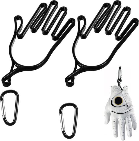 2 Pcs Golf Gloves Stretcher Support Frame Golf Gloves Holder Hanger Keeper Rack Golf Gloves Dryer Shaper Tool Support Frame Guardian Hook Accessories Gifts for Men Women Golfer in Kuwait