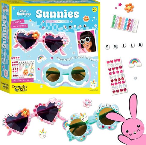 Creativity for Kids Chic Boutique Sunnies: DIY Crafts for Girls Ages 6-8, Kids Activities & Toys for Girls, Birthday & Easter Gifts for Kids in Saudi Arabia