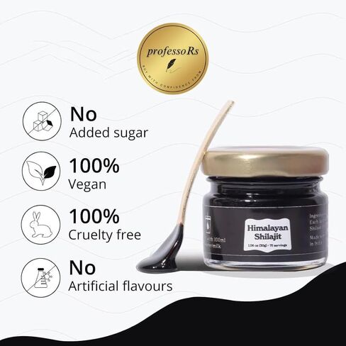 راتنج شيلاجيت، سيلاجيت الهيمالايا، راتنج مستوى الذهب الطبيعي 100%، تم اختباره معمليًا، معتمد من ISO، خالي من المعادن الثقيلة، 1.06 أونصة، 75، 85+ من المعادن النزرة in Saudi Arabia