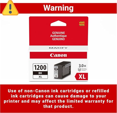 Canon PGI-1200 Pigment Black Ink Tank Compatible to MB2120, MB2720, MB2020, MB2320 (PGI-1200 Black) & PGI-1200XL Yellow Ink Tank Compatible to Printer MB2120, MB2720, B2020, MB2320 in Kuwait