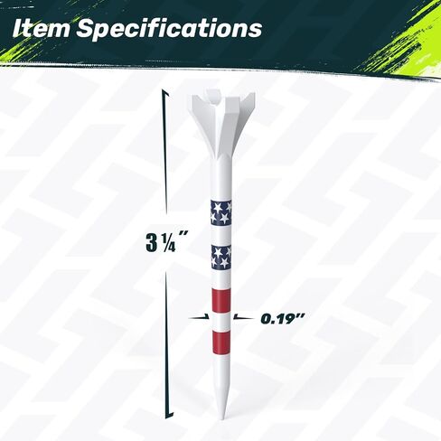 تي شيرتات جولف بلاستيكية مطورة من SAPLIZE، عبوة من 50 قطعة (3-1/4 بوصة)، مصممة لتقليل الاحتكاك والدوران الجانبي، أسود in Kuwait