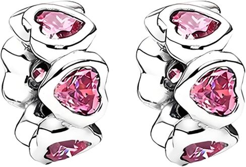 925 Sterling Silver Charms Hat Castle Train Pendant Beaded Set for Bracelet Necklace Charm Dangle for Women Birthday Gifts 3-Piece/Package in Kuwait