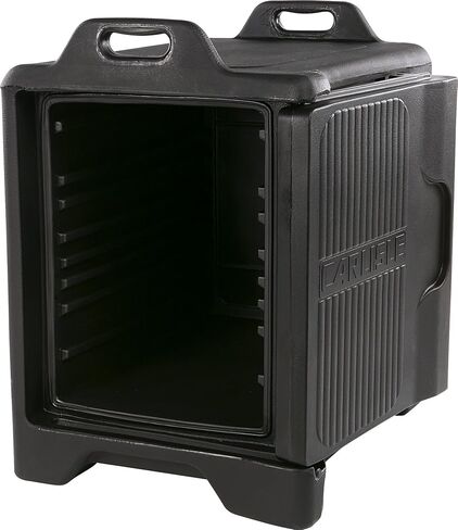 Carlisle FoodService Products Slide 'N Seal End Loader Insulated Food Pan Carrier Holds 5 Pans with Handles for Catering, Kitchen, and Restaurants, Plastic, Black in Kuwait