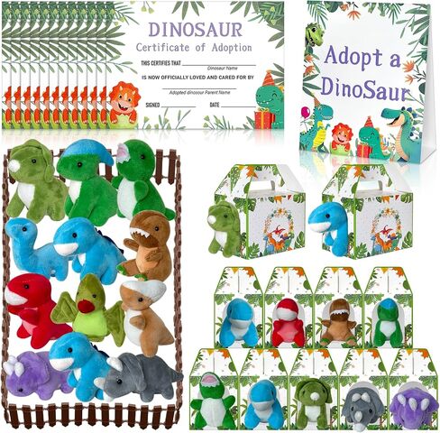 38 Pcs Adopt an Animals Party Favors Adopt a Bear Include 4.7 Inch 12 Stuffed Bears 12 Adoption Cards 12 Bear Theme Boxes 1 Adoption Signs 1 Fence for Adopt A Pet Theme Birthday Party Gift in Kuwait