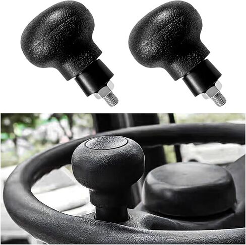 Steering Wheel Spinner Knob - Forklift Turning Aid, Non-Slip Power Handle for Tractors, Cars, Boats - Car Accessories in Saudi Arabia