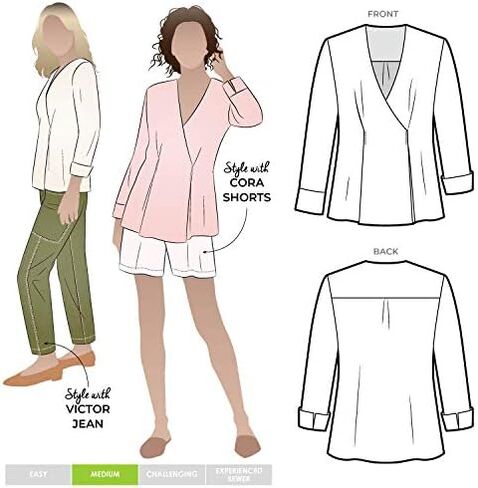 Style Arc Sewing Pattern - Vera Woven Blouse (Sizes 04-16) in Saudi Arabia