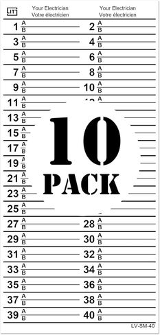 60 Circuits 1 Pack Vinyl Replacement for Siemens Electrical Circuit Breaker Fuse Panel Directory Labels DIRBLK in Kuwait