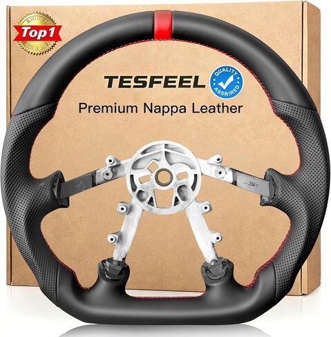 Steering Wheel for Chevy Corvette C5 1997-2004 Full Nappa Perforated Leather D-shaped Flat-bottom Hand-Stitched for Corvette C5 Z06 Steering Wheel Replacement for C5 All Trims Levels in Kuwait