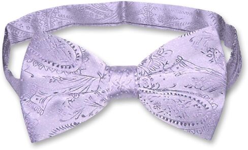 Vesuvio Napoli BOWTIE Aqua Green Color Paisley Men's Bow Tie for Tuxedo or Suit in Saudi Arabia