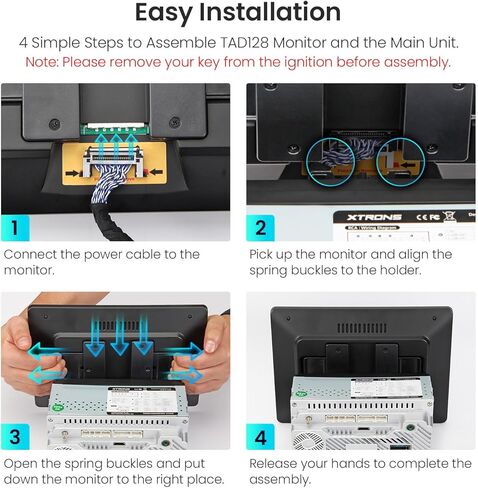 اكسترونز ستيريو سيارة عالمي مزدوج دين، اندرويد 12 ثماني النواة 8GB+128GB، شاشة لمس QLED IPS قابلة للدوران 10.1 انش، نظام تحديد المواقع العالمي للسيارة، وحدة راس بلوتوث دي اس بي، تشغيل اندرويد اوتو 4G in Kuwait